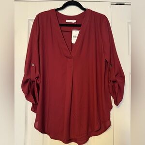 Lush Maroon Blouse